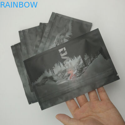 Καθαρίστε την μπροστινή πίσω συγκολλημένη με θερμότητα παράθυρο μυρωδιάς κλειδαριά φερμουάρ απόδειξης Resealable που συσκευάζει την αποθήκευση τρία δευτερεύουσα σφραγίδα Doypack τροφίμων Mylar