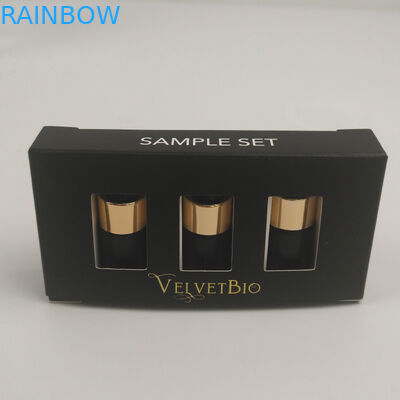 Συνήθειας λογότυπων χρυσό φύλλων αλουμινίου UV τυπωμένο ορθογώνιο σωλήνων συσκευάζοντας κιβώτιο εγγράφου χαρτονιού καλλυντικό για τη φροντίδα δέρματος ορών ουσίας