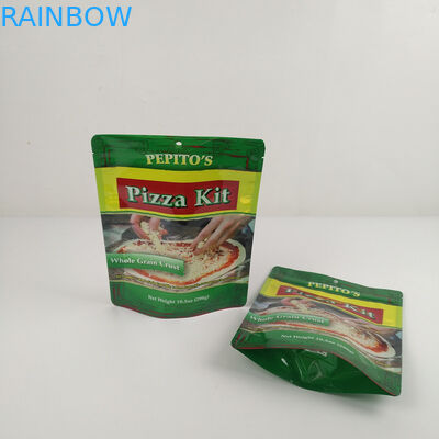 Η απόδειξη μυρωδιάς λογότυπων συνήθειας συσκευασίας τσαντών τροφίμων τοποθετεί καφέ φύλλων αλουμινίου στάση σακουλών στάσεων την επάνω τυπωμένη επάνω στις τσάντες σε σάκκο συσκευάζοντας την πίτσα