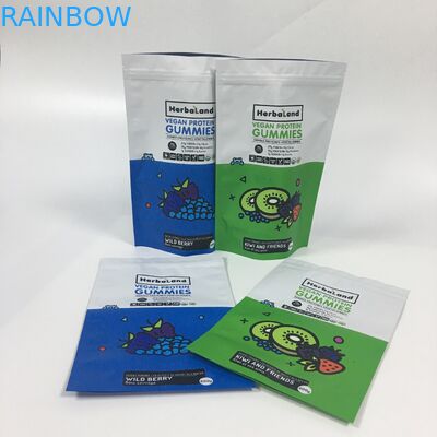 Χονδρική συσκευάζοντας στάση φύλλων αλουμινίου αργιλίου απόδειξης μυρωδιάς μεταλλινών επάνω στις εδώδιμες πλαστικές τσάντες Mylar σακουλών