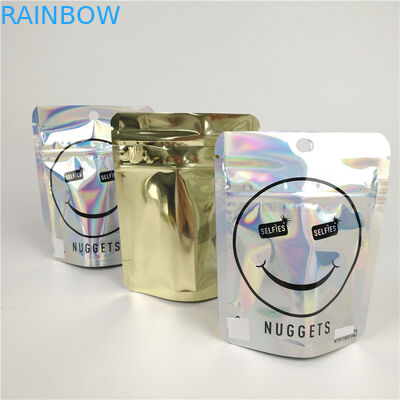 Zipock 300g Resealable αργιλίου φύλλων αλουμινίου Mylar συσκευασία τροφίμων τσαντών εδώδιμη