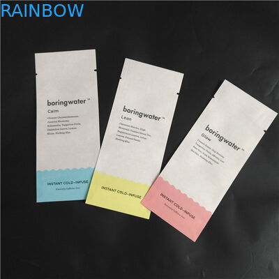 Eco φίλων βιοδιασπάσιμες της Kraft συσκευάζοντας τσάντες καρυκευμάτων σκονών τροφίμων εγγράφου PLA σύνθετες τρεις δευτερεύουσες σακούλες σφραγίδων