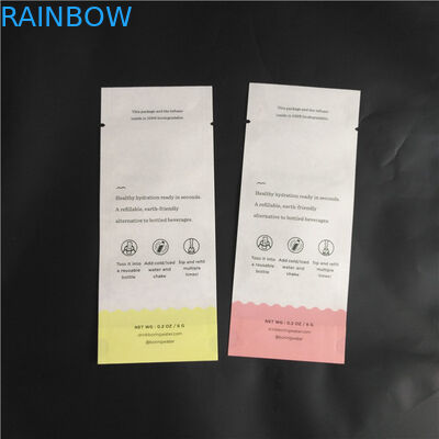 Eco φίλων βιοδιασπάσιμες της Kraft συσκευάζοντας τσάντες καρυκευμάτων σκονών τροφίμων εγγράφου PLA σύνθετες τρεις δευτερεύουσες σακούλες σφραγίδων