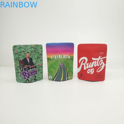 Προσαρμοσμένη στάση αφής 3.5g 7g 14g 28g λογότυπων μαλακή επάνω στις τσάντες για τα μπισκότα Kush καννάβεων κάνναβης