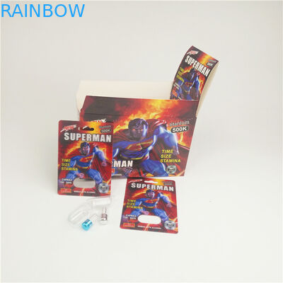 Ρινόκερος 8 τρισδιάστατη χαπιών αρσενική αύξηση καρτών φουσκαλών καρτών 200mic 500K τρισδιάστατη