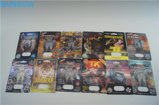 Διπλή τρύπα 89X127mm FDA τρισδιάστατες πλαστικές κάρτες για το ρινόκερο 7