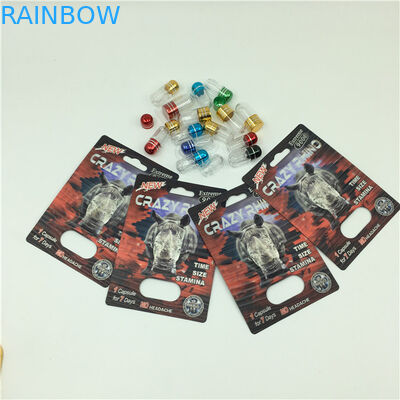 Τρελλός ρινόκερος 69 χάπια που συσκευάζουν το ρινόκερο 7 κιβωτίων για το αρσενικό σεξουαλικό χάπι