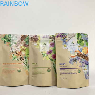 Στάση Cmyk 1.2C MPET επάνω στη σακούλα 1.5C PA φερμουάρ για το τσάι/τον καφέ