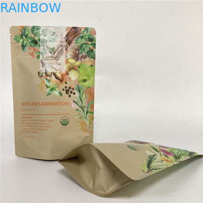 Στάση Cmyk 1.2C MPET επάνω στη σακούλα 1.5C PA φερμουάρ για το τσάι/τον καφέ