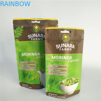 Η τοποθετημένη σε στρώματα SGS ταινιών VMPET Resealable συσκευασία τροφίμων τοποθετεί 110mic για το τσάι/τα καρύδια