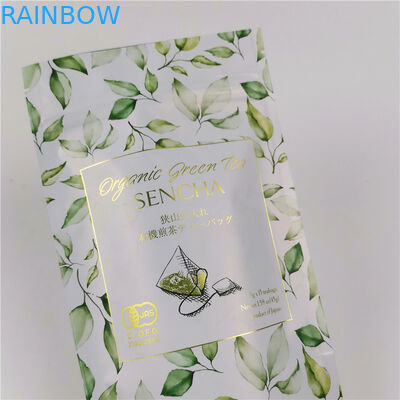 Στάση σακουλών 120mic MOPP τσαγιού φύλλων αλουμινίου αργιλίου CMYK ISO VMPET επάνω στην τσάντα φερμουάρ