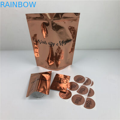 SGS τσαντών φύλλων αλουμινίου ιματισμού 120mic MOPP CMYK πλαστική σαφής Ziplock τσάντα Mylar