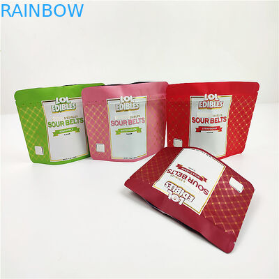 SGS PET τσαντών Mylar μπισκότων Mopp 180mic 3.5g τσάντες φερμουάρ απόδειξης μυρωδιάς