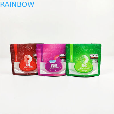 Gravure 3.SA8000 QS CBD σαφείς τσάντες Mylar μεταλλινών σακουλών 100mic απόδειξης μυρωδιάς εκτύπωσης