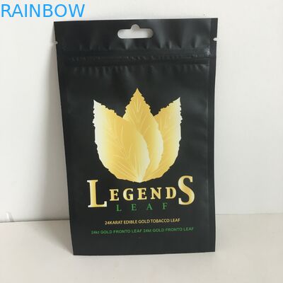 Ziplock πλαστικές τροφίμων βαθμού εκτύπωσης σακούλες φύλλων καπνών τσαντών Mylar συσκευάζοντας με την τρύπα κρεμαστρών