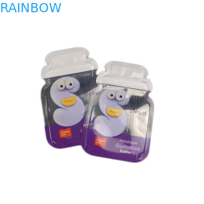 Μορφή 3 συνήθειας Cb δευτερεύον φύλλο αλουμινίου σφραγίδων που συσκευάζει τις Gummy πλαστικές σακούλες συνήθειας τσαντών καραμελών επίπεδες που συσκευάζουν την τσάντα κλειδαριών φερμουάρ