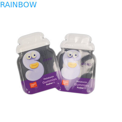 Χονδρική ανώμαλη Ziplock μορφής πλαστική συνήθειας λογότυπων συσκευασία σακουλών τσαντών Cb εδώδιμη Gummy