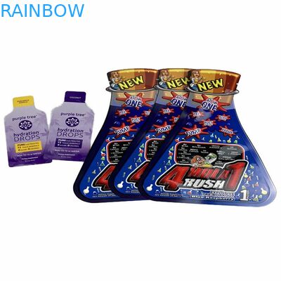 Ψηφιακό εκτύπωσης συνήθειας μορφής μικρό πλαστικό επίπεδο σακούλι φυστικοβουτύρου σακουλών πρόχειρων φαγητών καραμελών τσαντών CBD Gummy