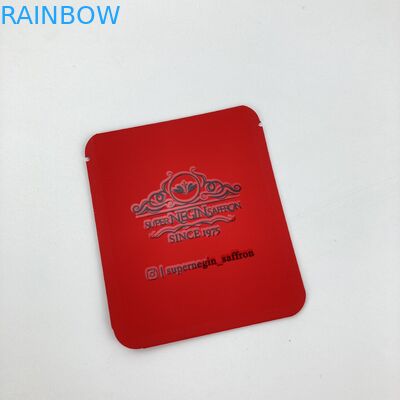 Η ΧΑΜΗΛΗ συνήθεια τσαντών MOQ 500pcs εδώδιμη mylar τύπωσε τα συσκευάζοντας τρόφιμα τσαντών τσαντών φύλλων αλουμινίου για τον ξηρούς κρόκο και το τσάι σαφρανιού