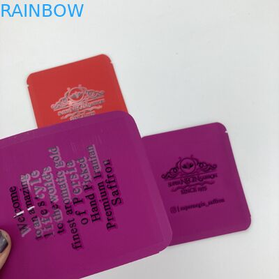 Η ΧΑΜΗΛΗ συνήθεια τσαντών MOQ 500pcs εδώδιμη mylar τύπωσε τα συσκευάζοντας τρόφιμα τσαντών τσαντών φύλλων αλουμινίου για τον ξηρούς κρόκο και το τσάι σαφρανιού