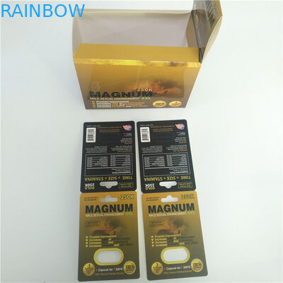 Χάπια φύλων Pantone που συσκευάζουν το ρινόκερο 69 καρτών τρισδιάστατη φακοειδής συσκευάζοντας κάρτα