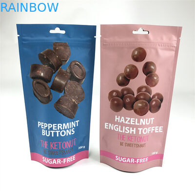 Στάση φερμουάρ CMYK 110mic επάνω στις τσάντες Mylar απόδειξης παιδιών κάνναβης Edibles σακουλών