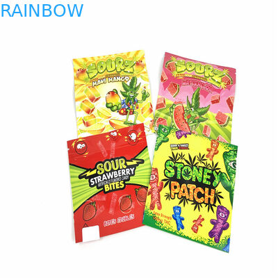 SGS CMYK Gravure Ziplock απόδειξης μυρωδιάς στάση επάνω ασφαλές για τα παιδιά 110mic σακουλών