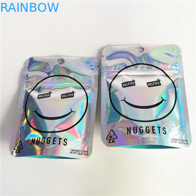 3.5g Cbd βοτανική στιλπνή 12C VMPET Cbd θυμιάματος συσκευάζοντας τσάντα φερμουάρ μεταλλινών