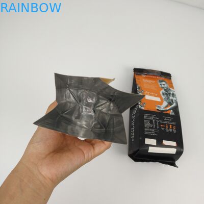 SGS 12C τσαντών συσκευασίας επίπεδων κατώτατων σημείων 200mic CMYK Gusset PE δευτερεύουσα τσάντα φερμουάρ