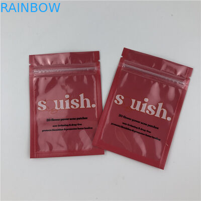 Gravure 120mic MOPP Al τσαντών 0.7c φερμουάρ Mylar με το σαφές μπροστινό παράθυρο