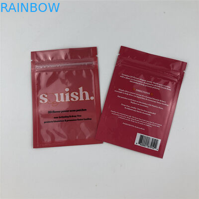 Gravure 120mic MOPP Al τσαντών 0.7c φερμουάρ Mylar με το σαφές μπροστινό παράθυρο