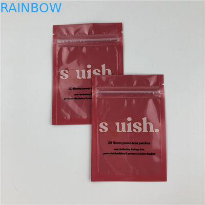 Gravure 120mic MOPP Al τσαντών 0.7c φερμουάρ Mylar με το σαφές μπροστινό παράθυρο