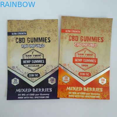 150mg THC CBD ζάχαρης Doypack καραμελών συσκευάζοντας σακούλα Gummies καραμελών σακουλών Gummies συσκευάζοντας