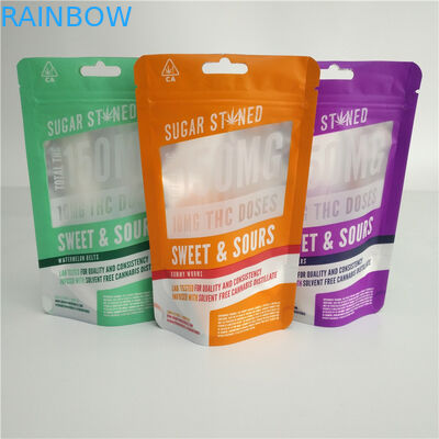 Τυπωμένη συνήθεια συσκευάζοντας τσάντα καψών σακουλών CBD καραμελών Gummies πακέτων μανδρών Vape ζιζανίων Mylar φύλλων αλουμινίου αγκίδων πετρελαίου κάνναβης