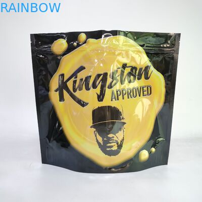 4X6 Ziplock Mylar ιντσών τοποθετεί ευθυγραμμισμένα τα φύλλο αλουμινίου ελβετικά ζιζάνια THC σε σάκκο CBD