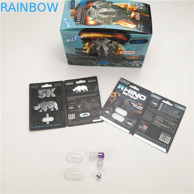 200mic αρσενικός ΡΙΝΟΚΕΡΟΣ 8 11 25 CMYK απόδοσης αυξήσεων καρτών επίδειξης χαπιών