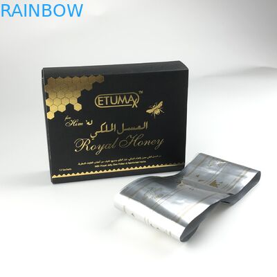 Συνήθειας VIP μελιού 10g σακουλιών μαύρα αλόγων συμπληρώματα υγείας τσαντών 12g 15ml 20grams μελιού συσκευάζοντας που συσκευάζουν το σακούλι