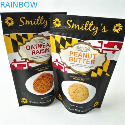 Στάση τροφίμων Doypack φιδιών επάνω στην πλαστική τσάντα φερμουάρ σακουλών 12C CMYK MOPP