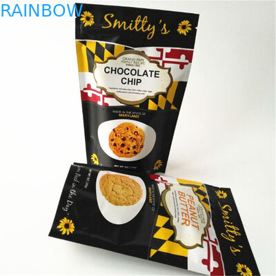 Στάση τροφίμων Doypack φιδιών επάνω στην πλαστική τσάντα φερμουάρ σακουλών 12C CMYK MOPP