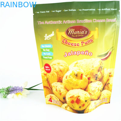 110mic Resealable Popcorn τσαντών CMYK φερμουάρ πλαστική στάση επάνω σε 1.2C MPET