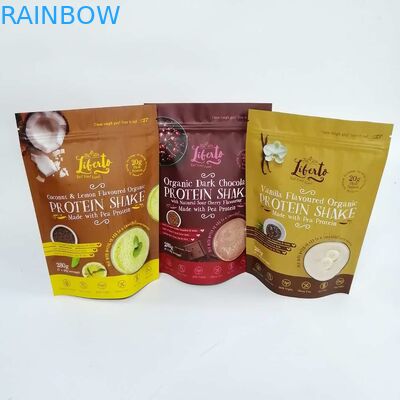 Τοποθετημένη σε στρώματα στάση φύλλων αλουμινίου αργιλίου VMPET επάνω στην πλαστική υγρασία τσαντών φερμουάρ Mylar τσαντών - απόδειξη