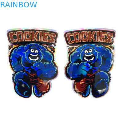 Μαλακές μίνι σακούλες φύλλων αλουμινίου Mylar αφής που τεμαχίζονται γύρω από διαμορφωμένος με Ziplock