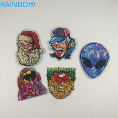 Πλαστικές σακούλες καννάβεων ζελατίνας Gummies που συσκευάζουν τις τεμαχισμένες τσάντες 3.5g φερμουάρ συνήθειας