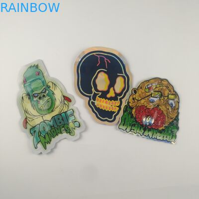 Πλαστικές σακούλες καννάβεων ζελατίνας Gummies που συσκευάζουν τις τεμαχισμένες τσάντες 3.5g φερμουάρ συνήθειας