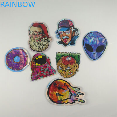 Τεμαχισμένη τσάντες μορφή 7g σακουλών φερμουάρ καννάβεων Gummies ευχάριστα