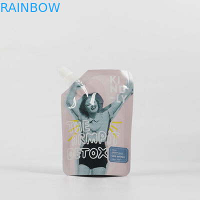 Προσαρμοσμένο φύλλο πλαστικού καλλυντικού Stand Up Spout Pouch Προσωπική κρέμα Συσκευή