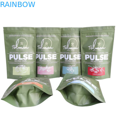 Προσαρμοσμένες εδώδιμες πλαστικές σακούλες Mylar που συσκευάζουν Ziplock τη στάση επάνω στη σακούλα για τα τρόφιμα