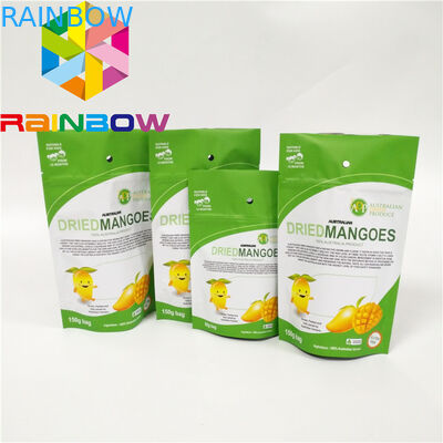 Προσαρμοσμένες εδώδιμες πλαστικές σακούλες Mylar που συσκευάζουν Ziplock τη στάση επάνω στη σακούλα για τα τρόφιμα