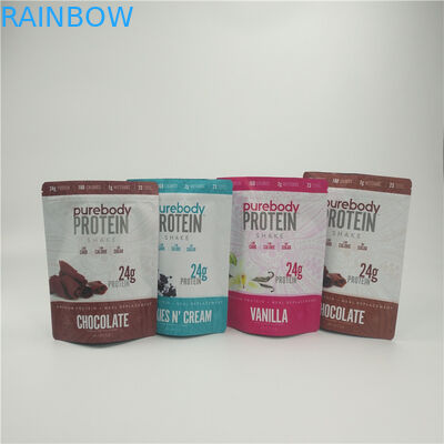 Συσκευάζοντας στάση τσαντών πρόχειρων φαγητών CBD πλαστική επάνω στην εκτύπωση σακουλών CMYK φερμουάρ