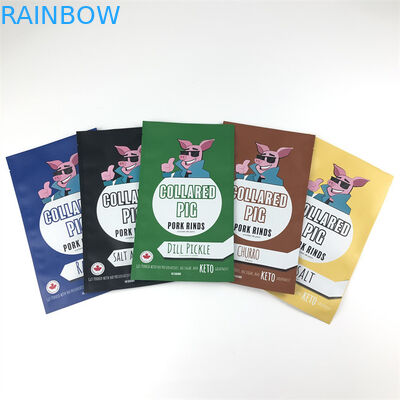 Απόδειξη μυρωδιάς τριών δευτερεύουσα σφραγίδων πλαστική Mylar φερμουάρ τσαντών κλειδαριών Resealable